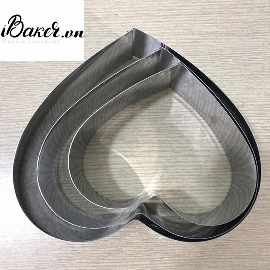 Khuôn ring inox Tim cao 6cm