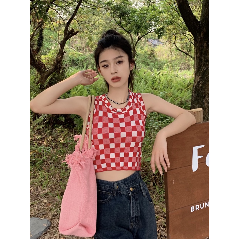 Áo Sát Nách Dáng Ôm In Họa Tiết Thời Trang Mùa Hè Hàn Quốc Cho Nữ