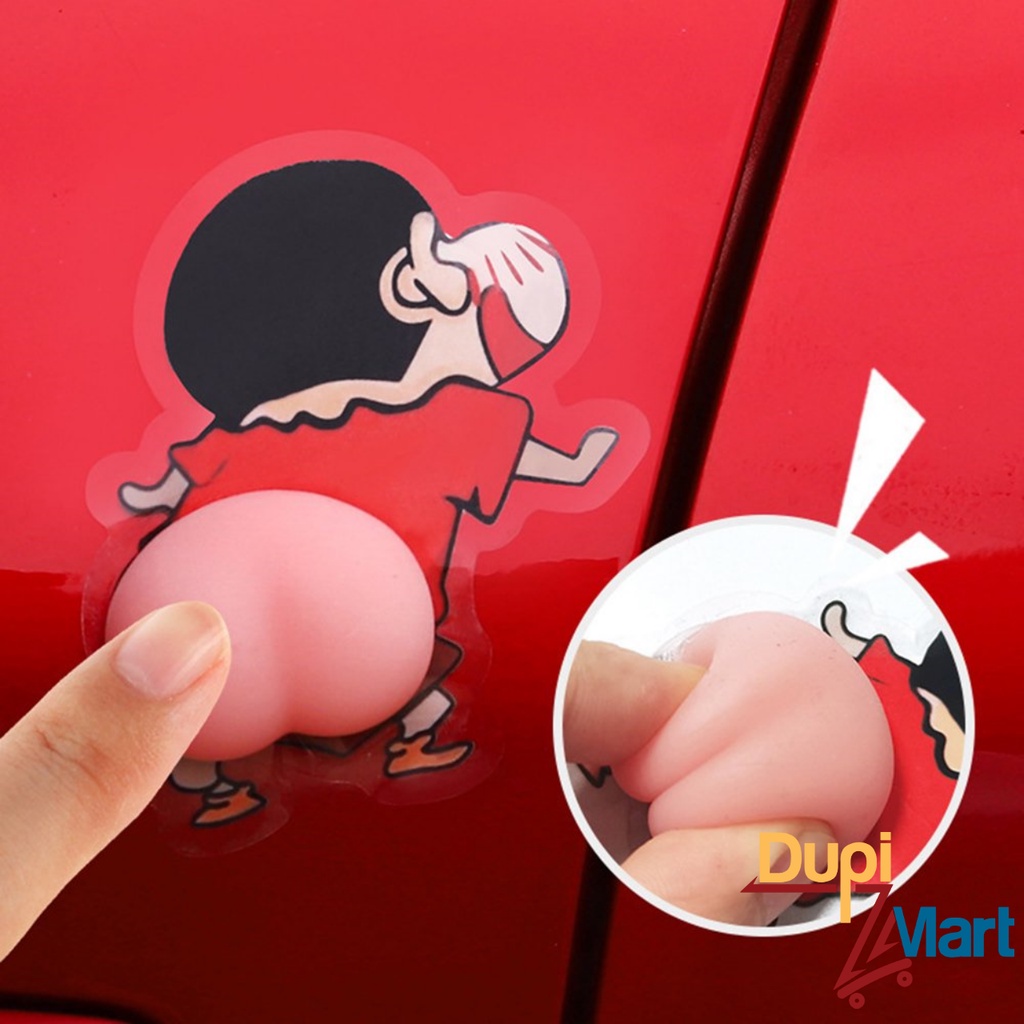 [Siêu Kute] Combo 2 Miếng Sticker Hình Mông Silicon Trang Trí Dán Lưng Điện thoại Chống Va Đập Chặn Cửa Nhà Cửa Ôtô