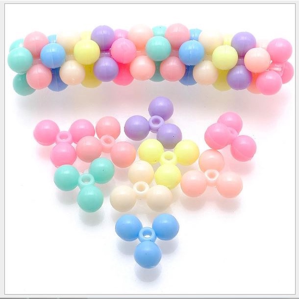 gói 10-50gam hạt nhựa hoa bi 3-4 cánh 6x14mm