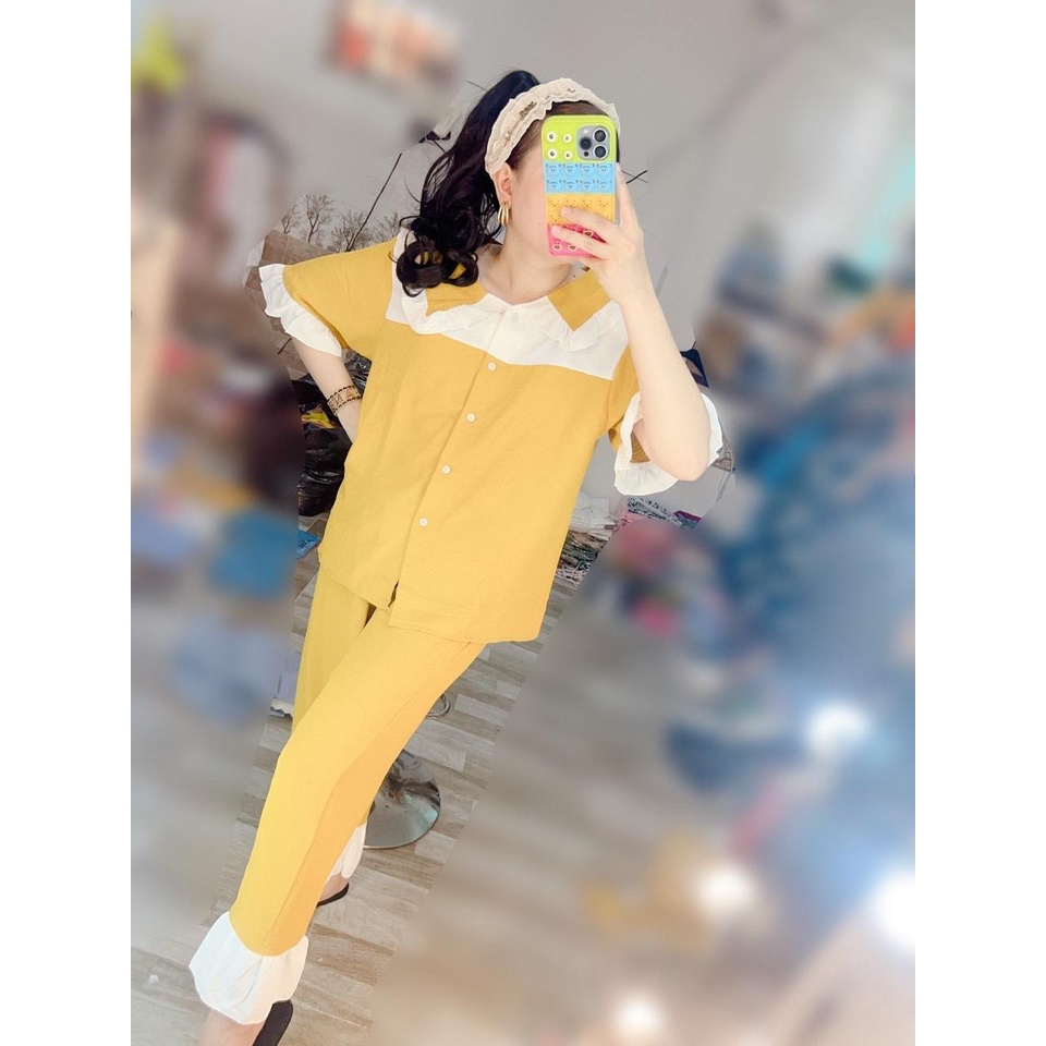 Đầm babydoll chất caro đũi