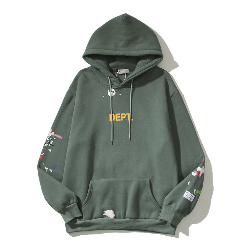 Gallery Áo Hoodie Lông Cừu Họa Tiết graffiti Vẽ Tay Phong Cách Đường Phố Mỹ