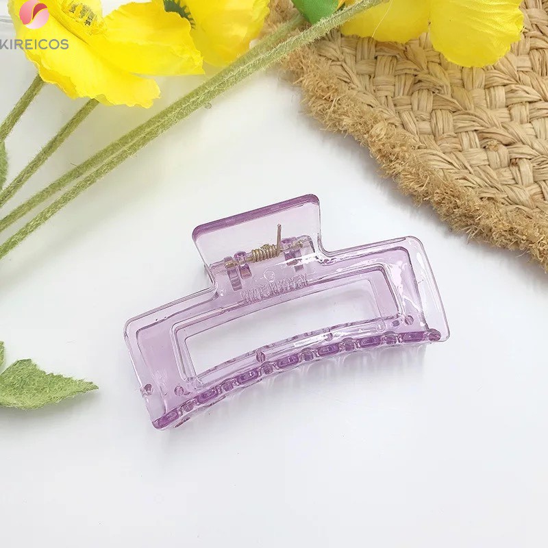 Kẹp Tóc Gấp Tóc Càng Cua Siêu To Màu Trong Suốt Cho Tóc Dày Hot Trend Hàn Quốc