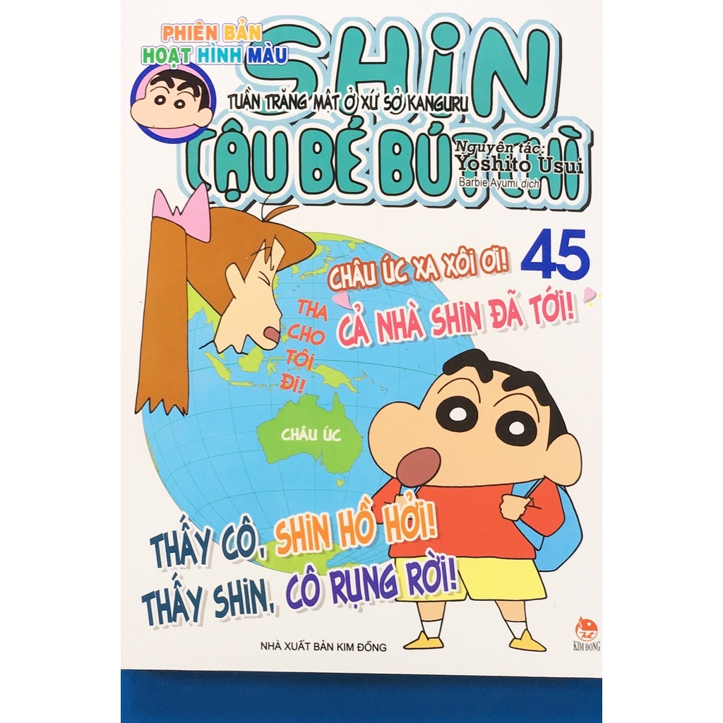 Truyện tranh - Shin Cậu bé bút chì Phiên bản hoạt hình màu Tập 45 (B40)