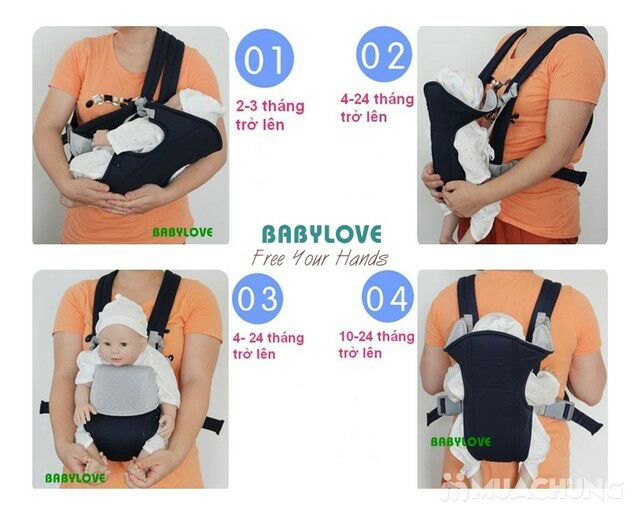 Combo 2 Địu em bé Baby carrier