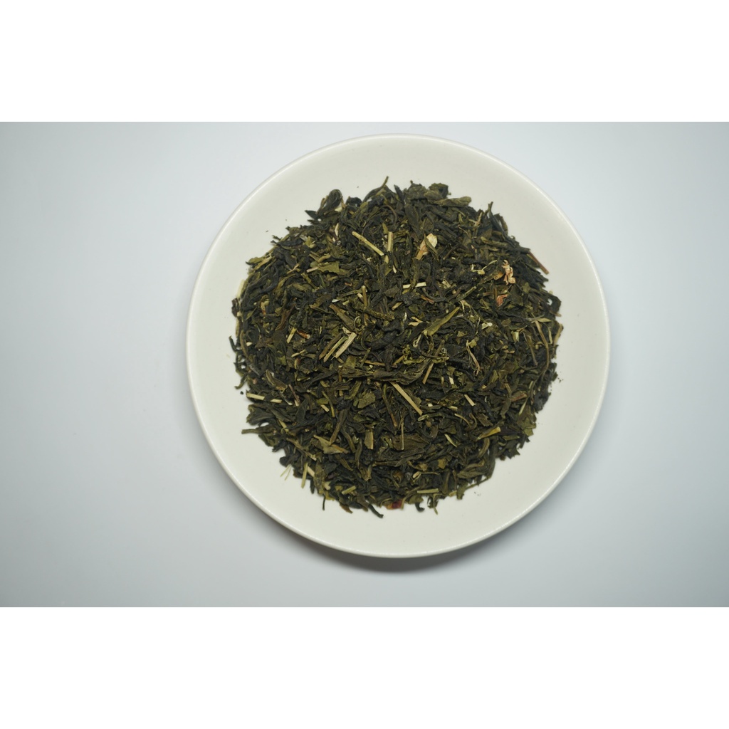 Trà xanh hoa nhài (trà xanh lài) Krub.O chuyên dùng pha trà hoa quả - trà chanh trà quất nguồn nông sản Việt túi 0.5kg