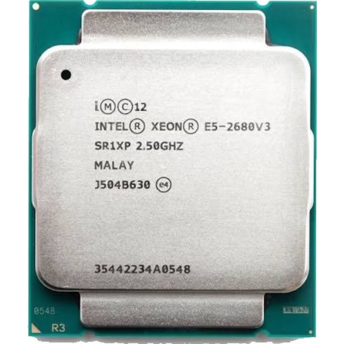 CPU Intel Xeon Processor E5-2680v3 / E5-2678v3 tray.