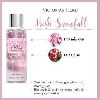 Xịt thơm toàn thân Victoria’s Secret mùi Fresh Snowfall (Winter Bliss Collection)