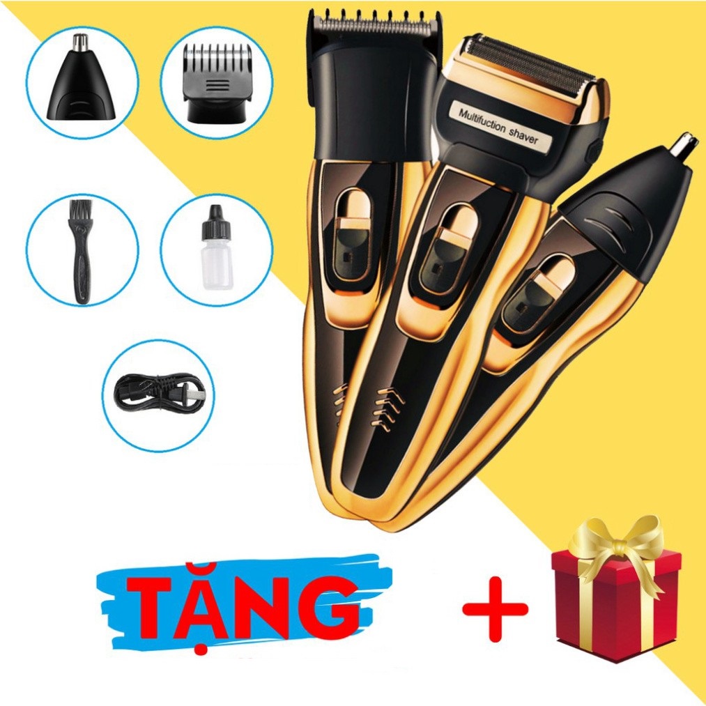 Máy Cạo Râu Nam, Máy Cạo Đa Năng, Tông Đơ Cắt Tóc Tỉa Lông Mũi - AESHOP.95