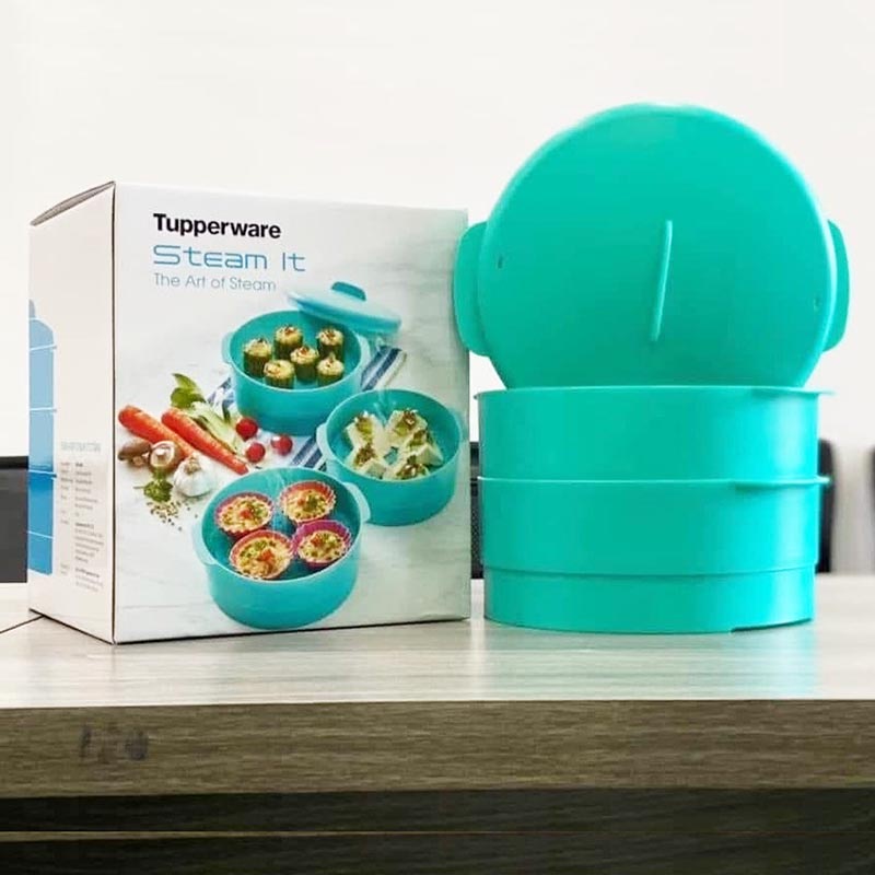 Xửng hấp 3 tầng Tupperware Steam It Paradise 20cm xuất xứ Hòa Kỳ