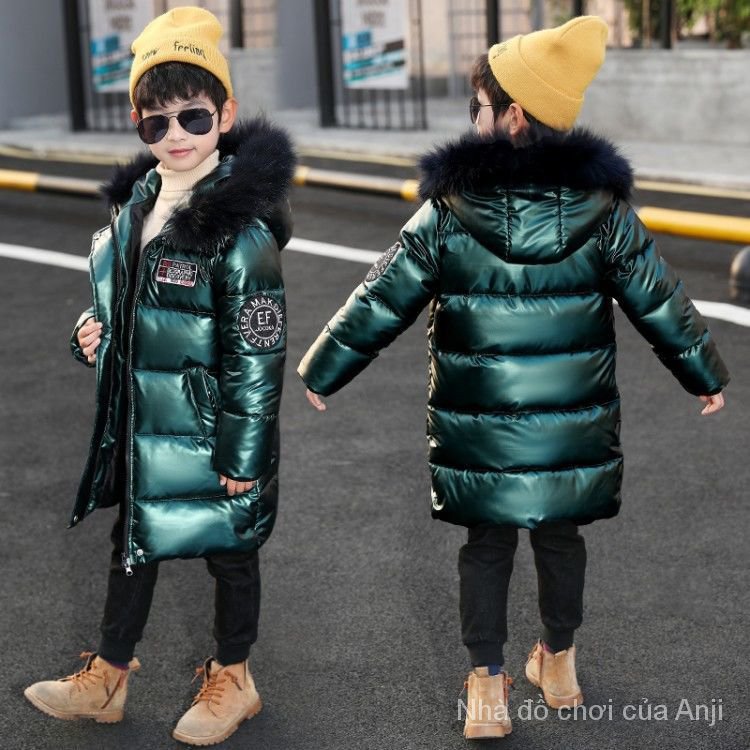 Korean Winter Boys Handsome Warm Large Cotton Fur Collar