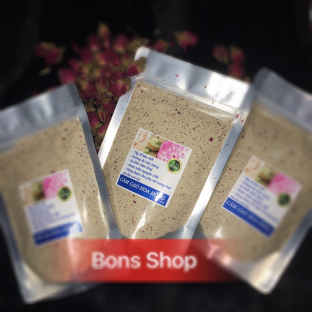 100g Bột Cám gạo sữa hoa hồng mịn săn chắc da | BigBuy360 - bigbuy360.vn