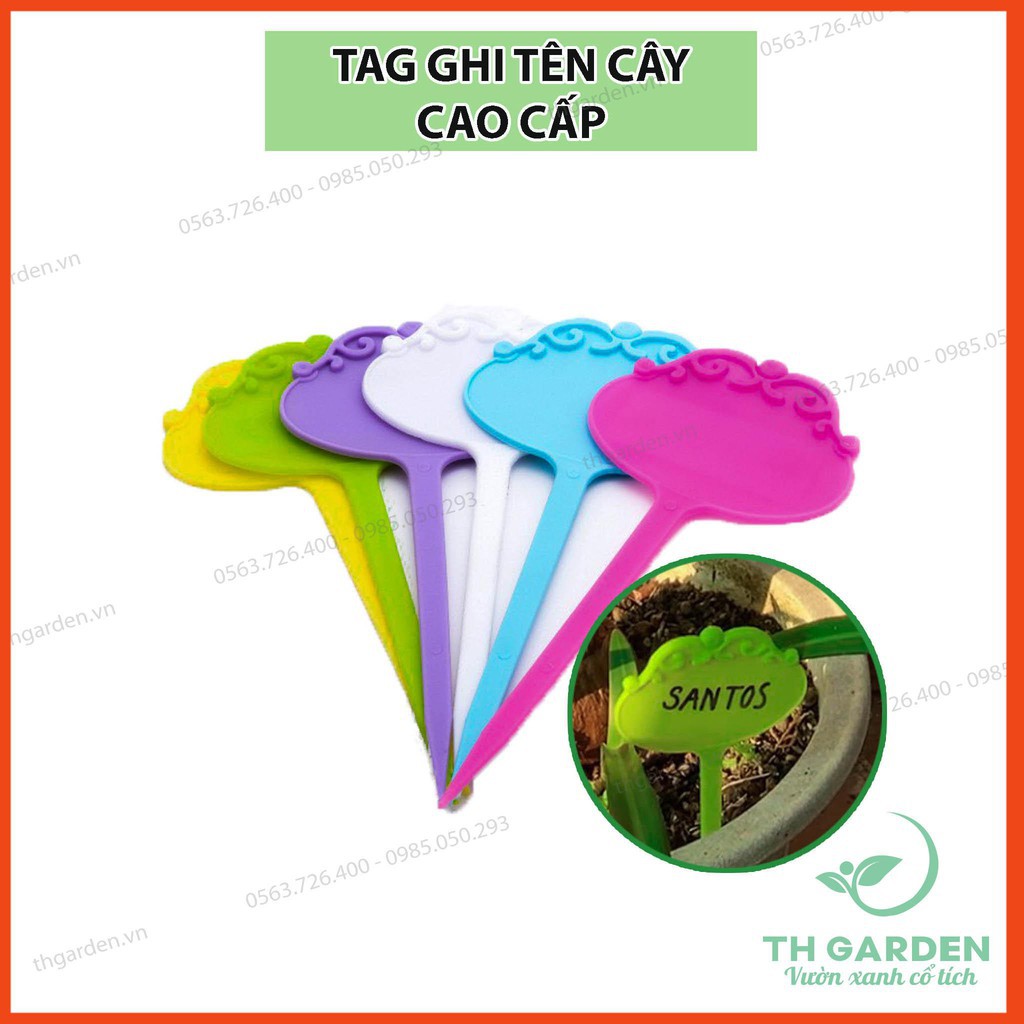 Thẻ Ghi Tên Cây, Thẻ Ghi Tên Lan - Tag Cây Ghi Thông Tin Cây - Nhựa Cứng Cao Cấp