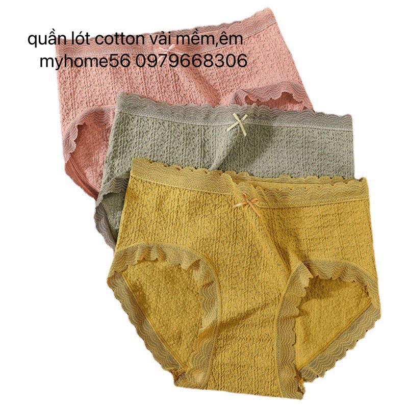 5 Quần lót cotton nhăn siêu đẹp(set 5c)