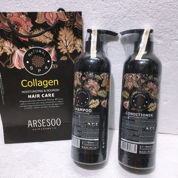 cặp dầu gội và xả Arsesoo Collagen