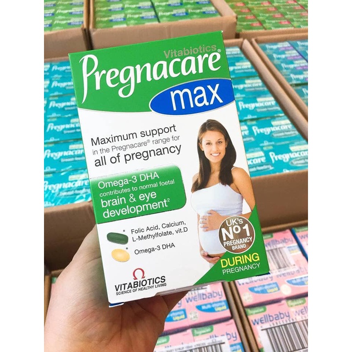 Vitamin cho mẹ bầu Pregnacare Max