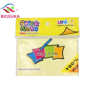 Giấy note vàng ghi chú cute Uni-T 3x3mm BIGSUKA