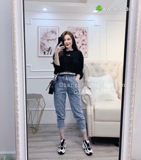 👉🏿Croptop Tay Dài Bo Eo