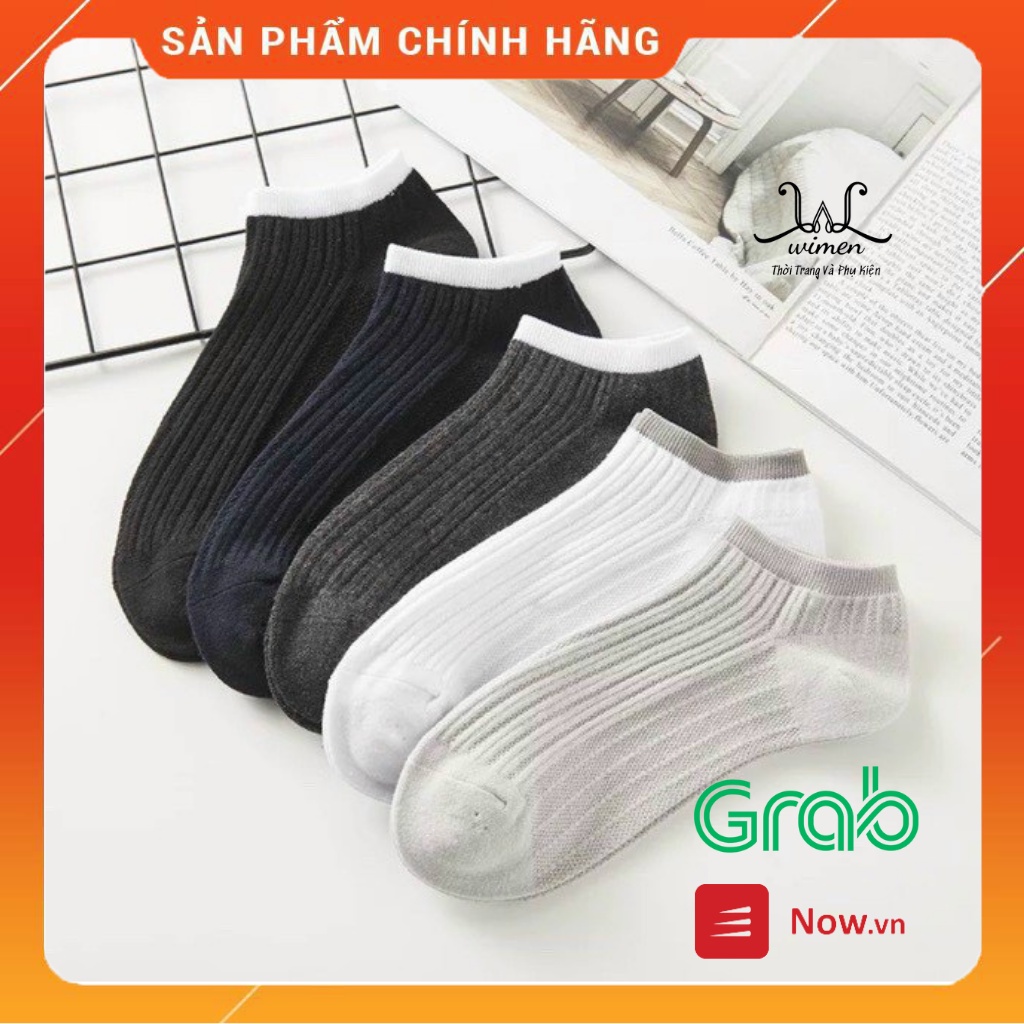 COMBO 10 Đôi Tất Dệt Kim Cổ Ngắn Ấm Áp Wimen