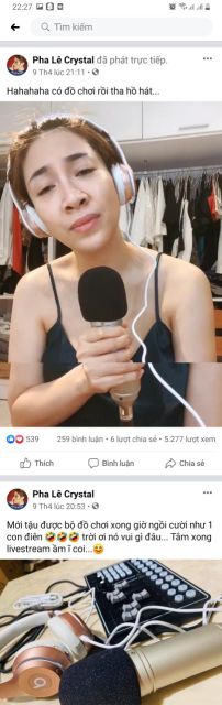 Bộ Sound Card H9 và Micro ISK AT100 Kèm Đèn Livestream 4 trong 1, Tai Nghe Kiểm Âm