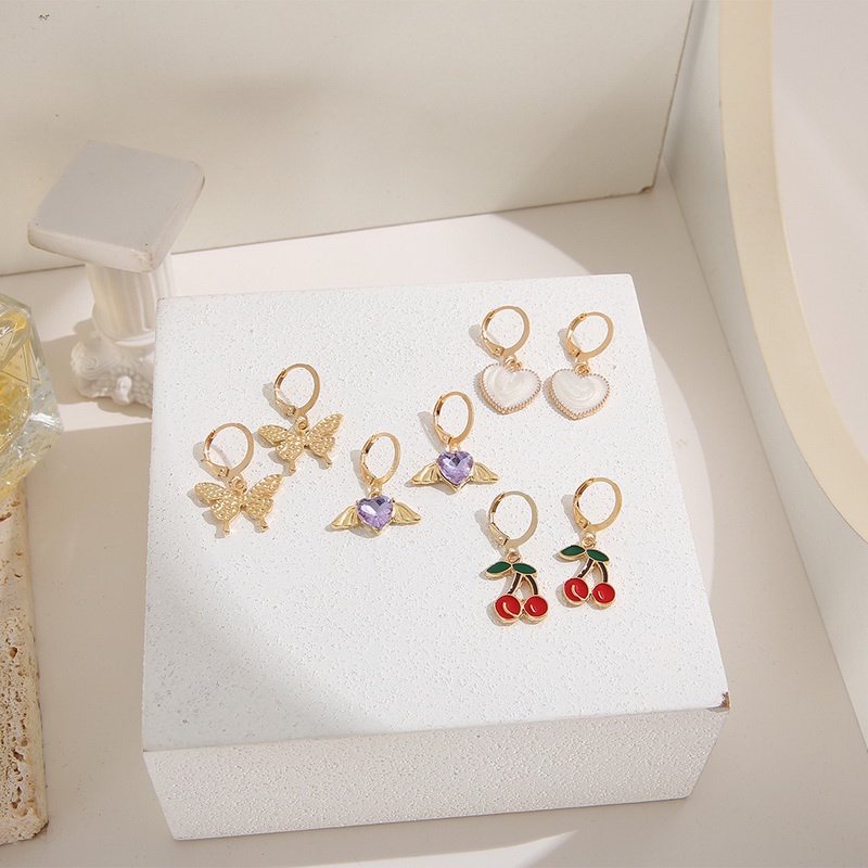 Set 9 đôi khuyên tai RINHOO FRIENDSHIP thiết kế thời trang nữ tính