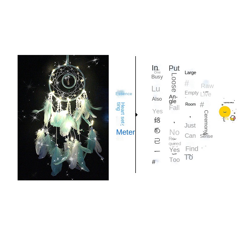 Chuông Gió Vòng Bắt Giấc Mơ Tròn Dễ Thương Cho Nữ