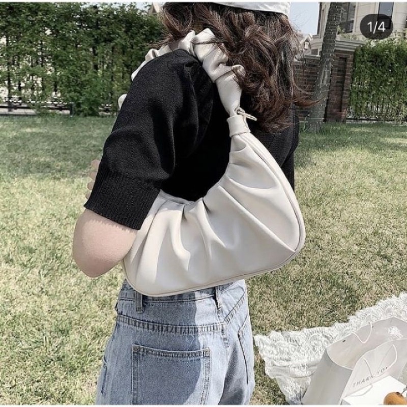 Túi Kẹp Nách Nữ Da Dúm, Túi Xách Nữ Da Mềm