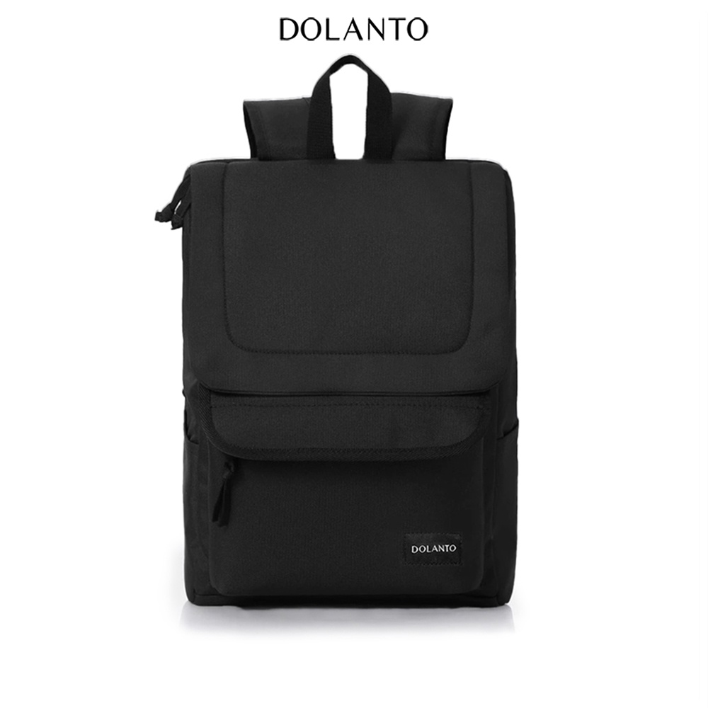 Balo Đi Học DAILY Chống Nước Cao Cấp Thời Trang Rẻ Đẹp Nhẹ Vải Canvas Đen Đựng Laptop Đi Chơi Du Lịch Nam Nữ DOLANTO