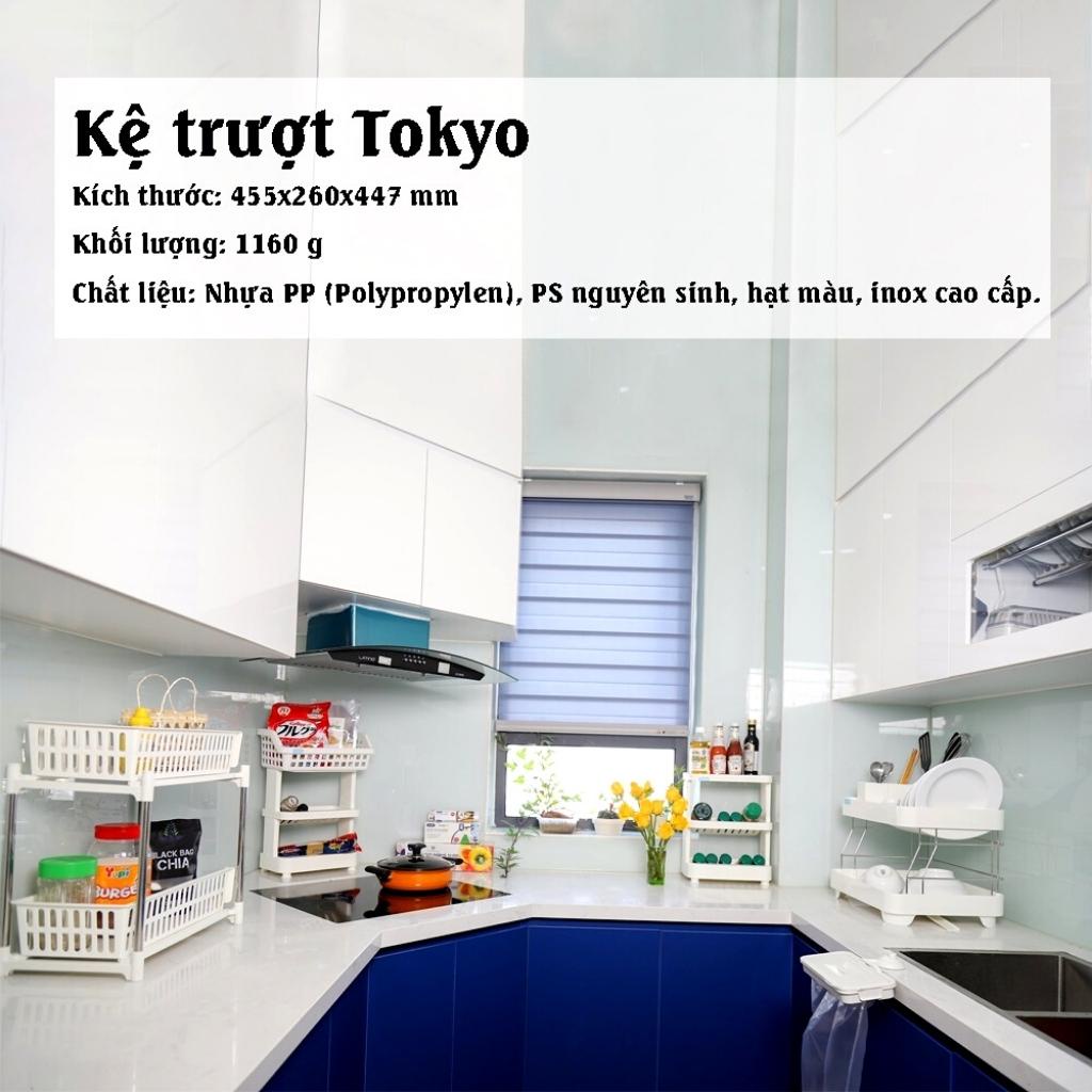 Kệ đựng gia vị Inochi Giá đựng đồ đa năng nhà bếp khung inox chịu lực M16