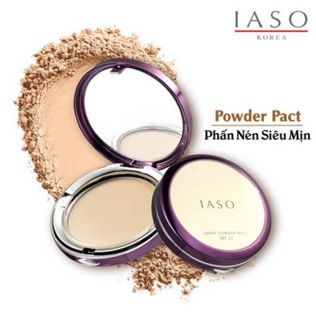 PHẤN NÉN TRANG ĐIỂM SIÊU MỊN IASO CONPACT POWDER SPF27 #21 #23