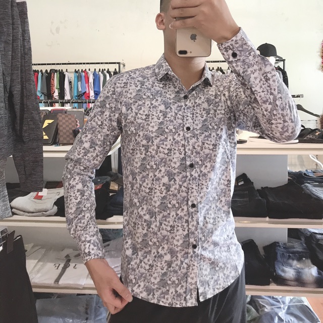 Áo sơ mi nam hoạt tiết cao cấp