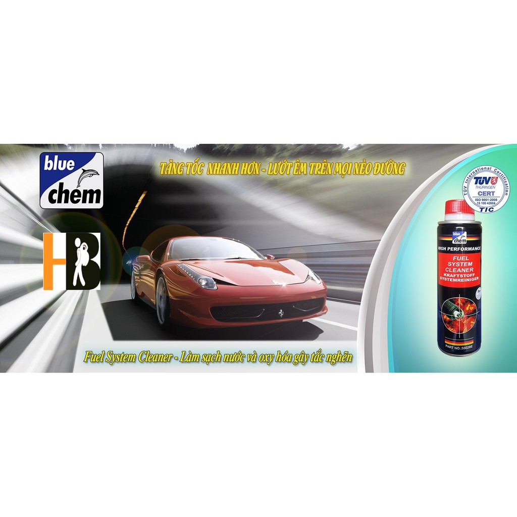 Chai Vệ Sinh Hệ Thống Xăng Bluechem Fuel System Cleaner 250ml