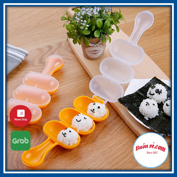 Khuôn lắc cơm bento tạo hình tròn kèm thìa 00195