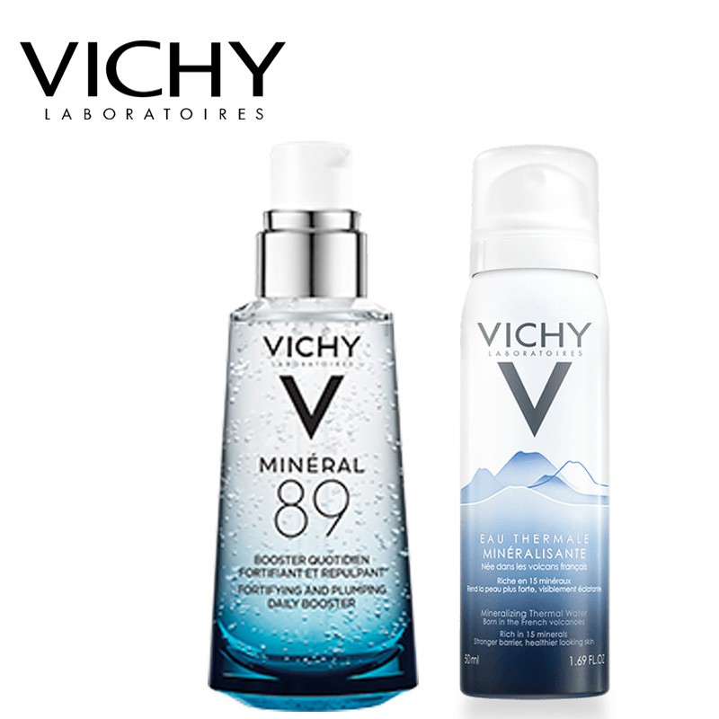[CHÍNH HÃNG] COMBO Dưỡng Chất Cô Đặc Vichy Mineral 89 & Nước Khoáng Dưỡng Da Vichy 150ml