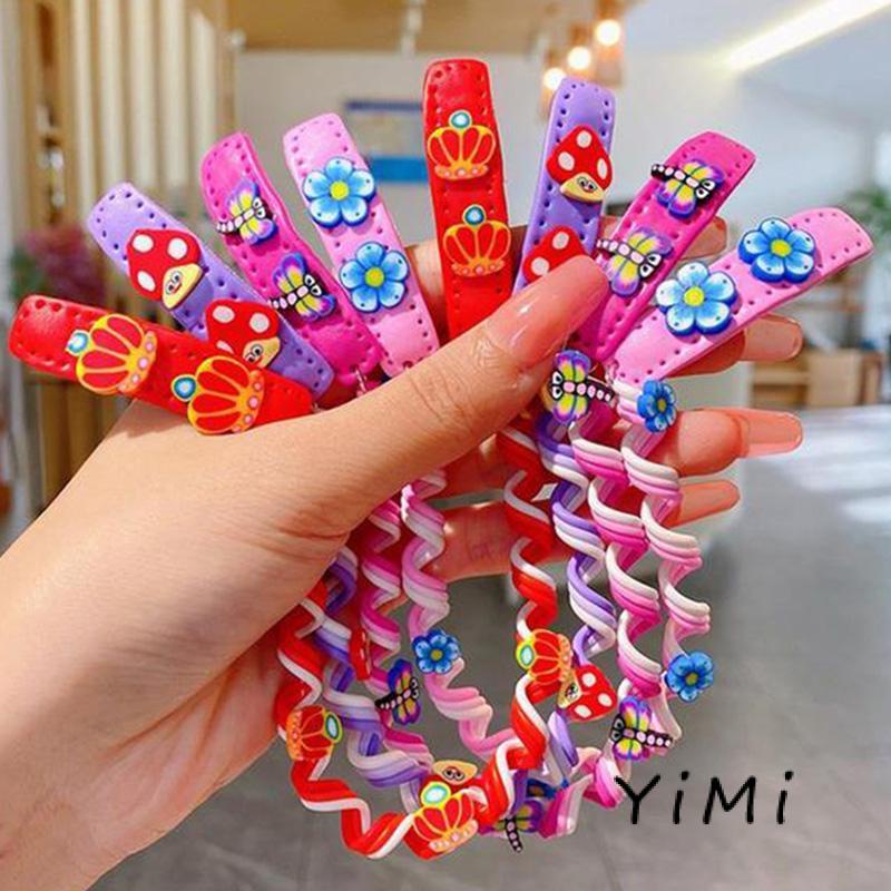 Dây buộc tóc, cột tóc scrunchies hoa quả dễ thương