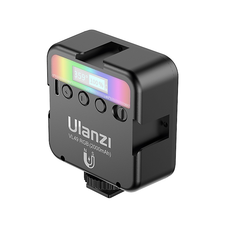 Đèn led quay phim Ulanzi VL49 RGB fill light dành cho máy ảnh, điện thoại, gopro làm video chuyên nghiệp