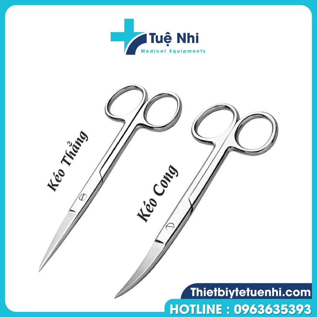 Kéo thẳng - Kéo cong các size - Kéo y tế
