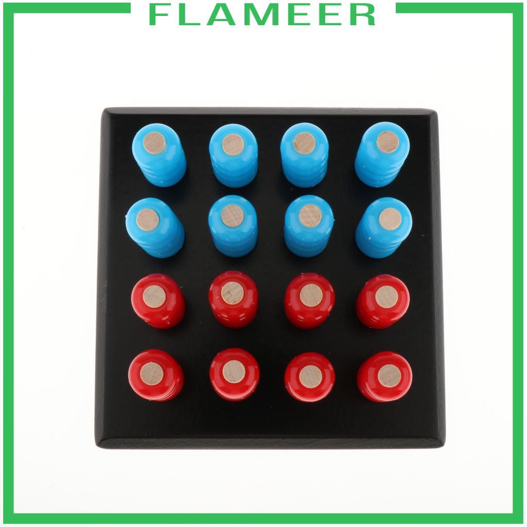 [FLAMEER]  Puzzle Game Five/Four in a Row Go Gobang Game Set Wooden Board &amp; Pieces
