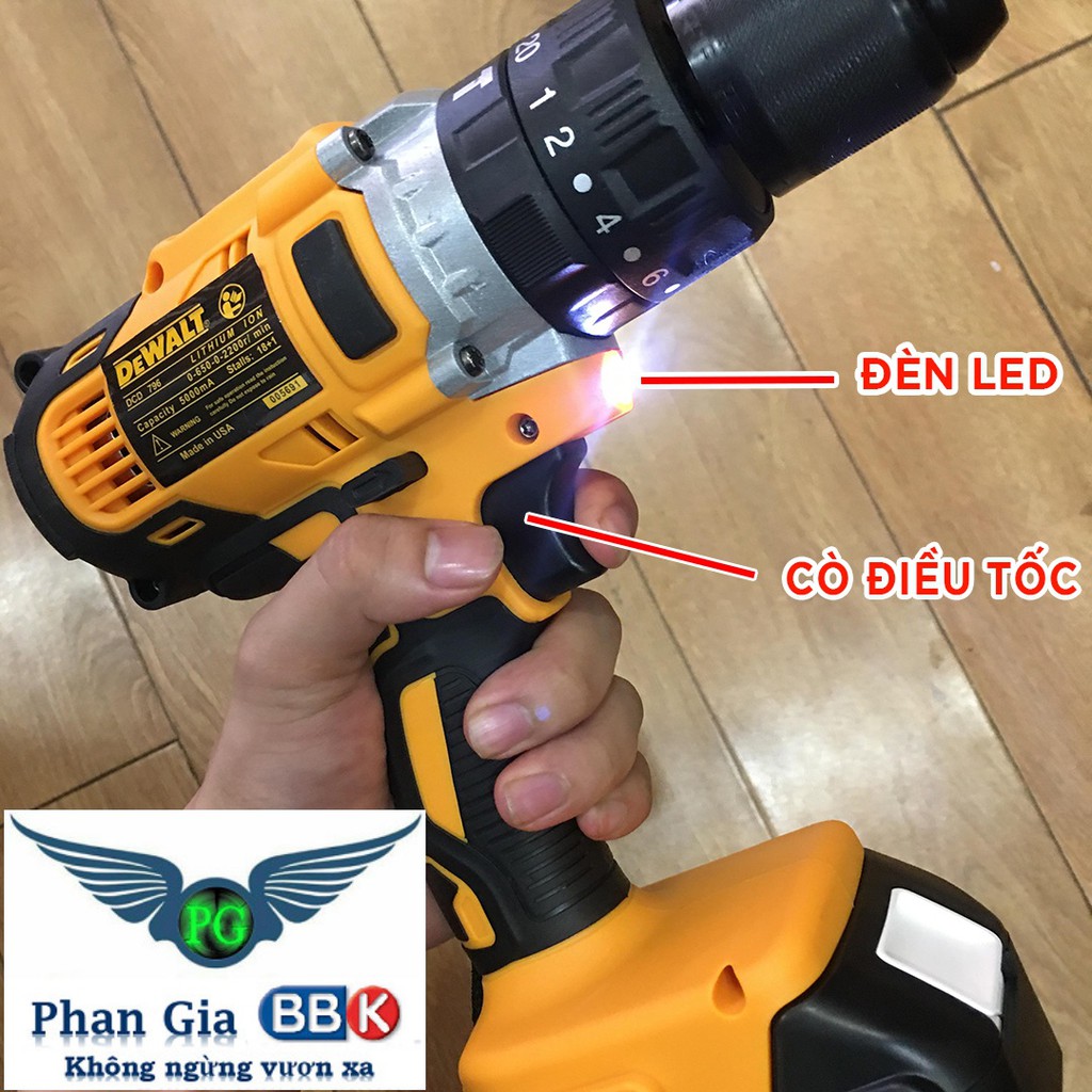 Thân máy khoan pin bê tông Dewalt 188V (ko pin)