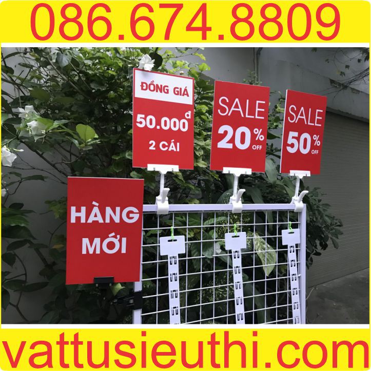 Kẹp bảng giá chất lượng, kẹp shop thời trang, kẹp sale