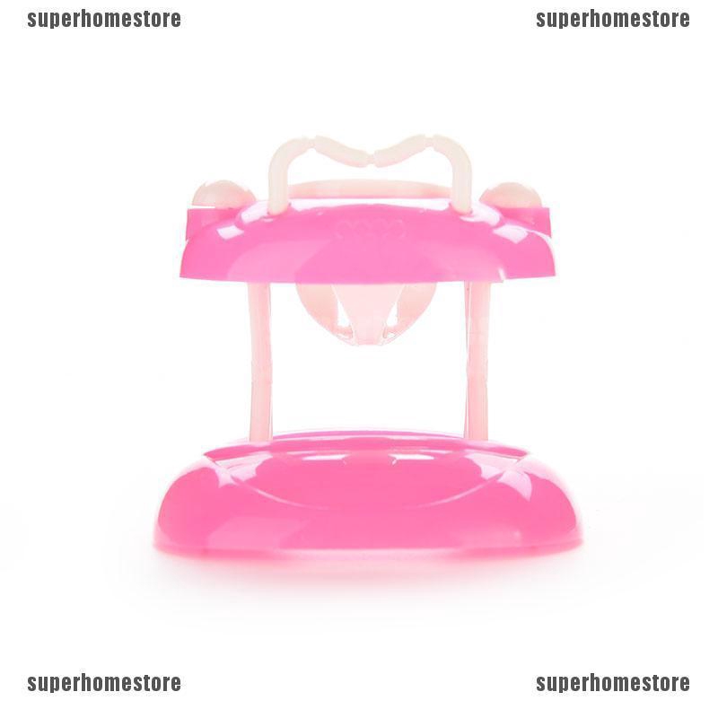 1 Mô Hình Tập Đi Màu Hồng Bằng Nhựa Cho Búp Bê Barbie