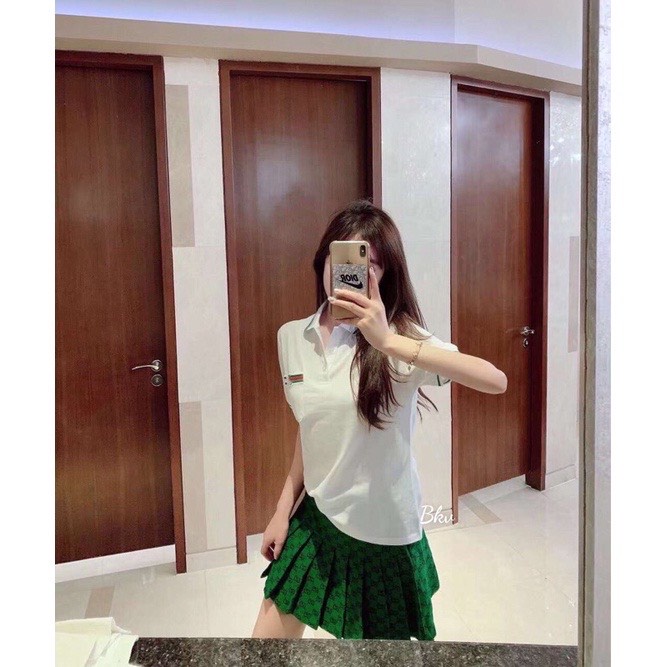 Set Chân Váy Xếp Ly Và Áo Gucci Dễ Thương Baby Ảnh Thật | BigBuy360 - bigbuy360.vn
