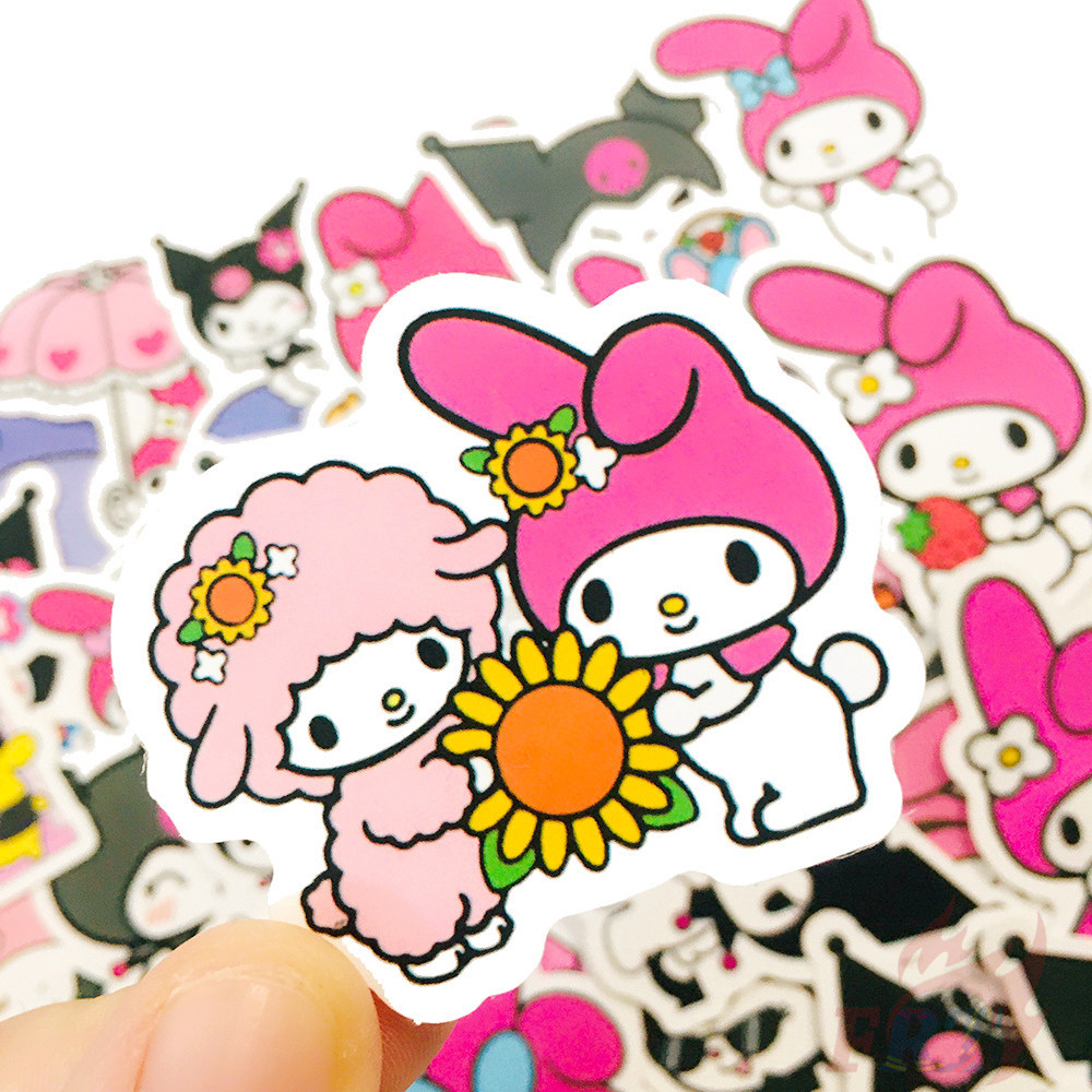 ❉ My Melody &amp; Kuromi &amp; My Sweet Piano - Sanrio Stickers ❉ 50Pcs/Set Anime DIY Fashion Luggage Laptop Skateboard Doodle Decals Stickers