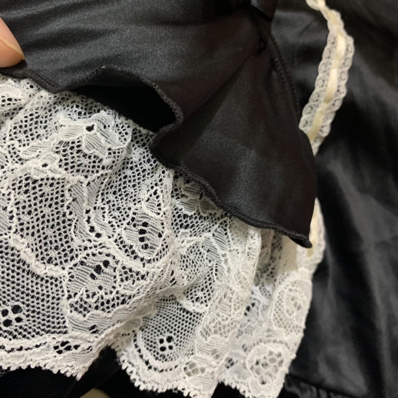 Váy Ngủ LA SENZA Cup Nâng Ngực Phối Ren Quyến Rũ Hàng Xuất Xịn Ren Trắng Đen Size M