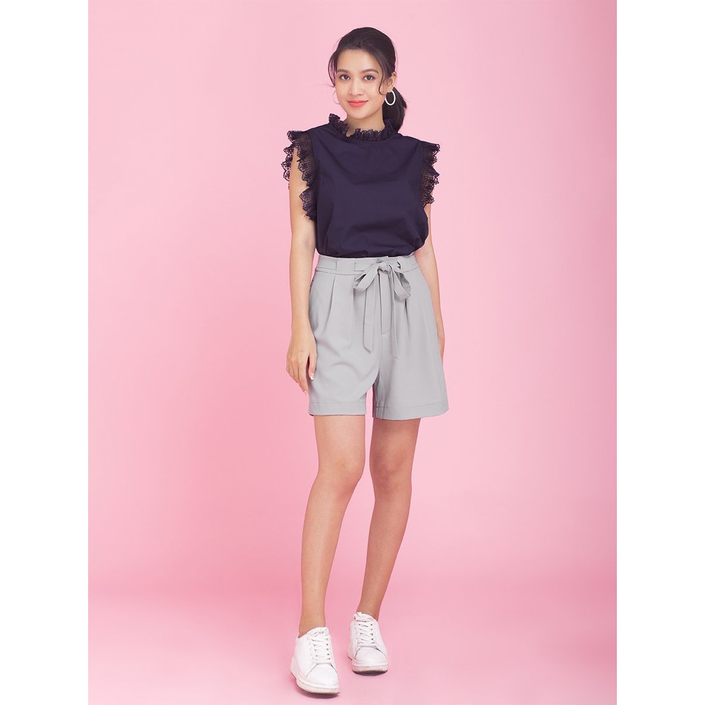 Quần shorts nữ thắt nơ eo H:CONNECT 3024315182769