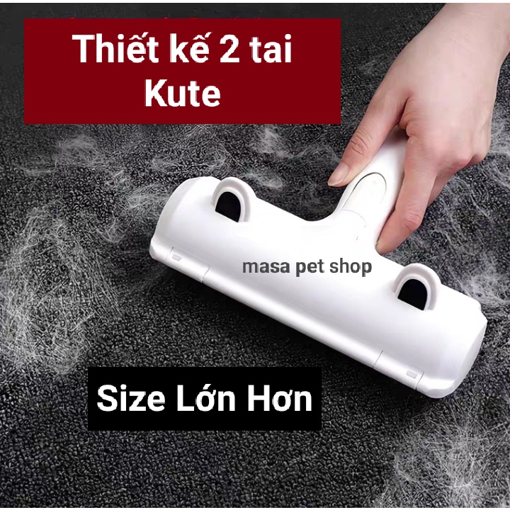 Cây lăn tĩnh điện lăn lông chó mèo trên các bề mặt vải, lăn tóc, bụi vải vệ sinh giường nệm, quần áo