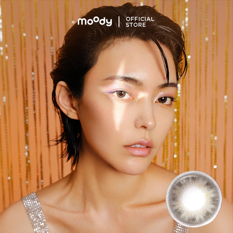 Hộp 10 kính áp tròng Moody bộ sưu tập Cosmo Disco màu SPARKLING PARTICLES 14.2mm sử dụng hàng ngày