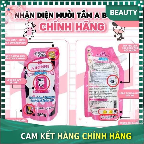 Muối tắm tẩy tế bào chết con bò Abonne Thái Lan dưỡng trắng da, sạch mụn