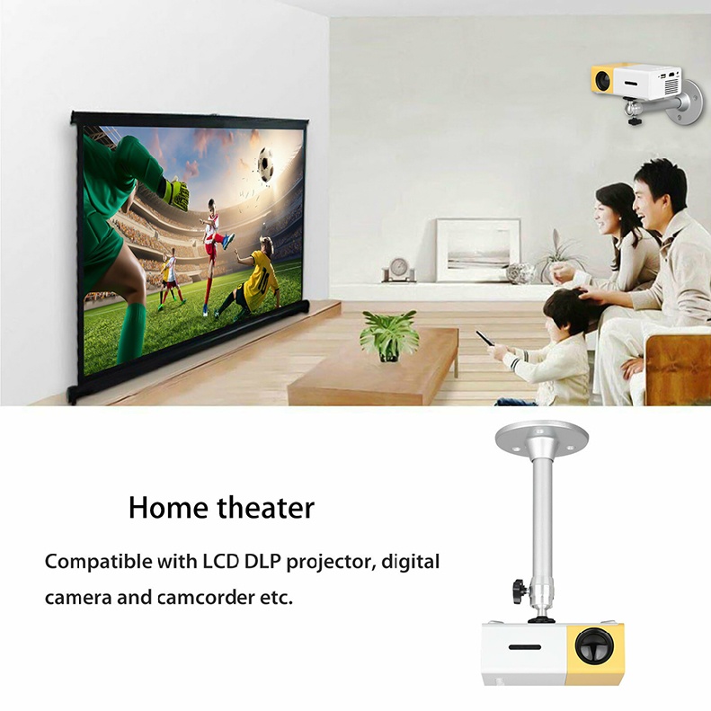 Universal LCD Mini Projector Ceiling Wall Mount Bracket Aluminium Holder Stand