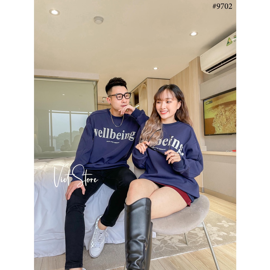 ÁO NỈ CỔ TRÒN NAM NỮ ZW 9702 VIET STORE